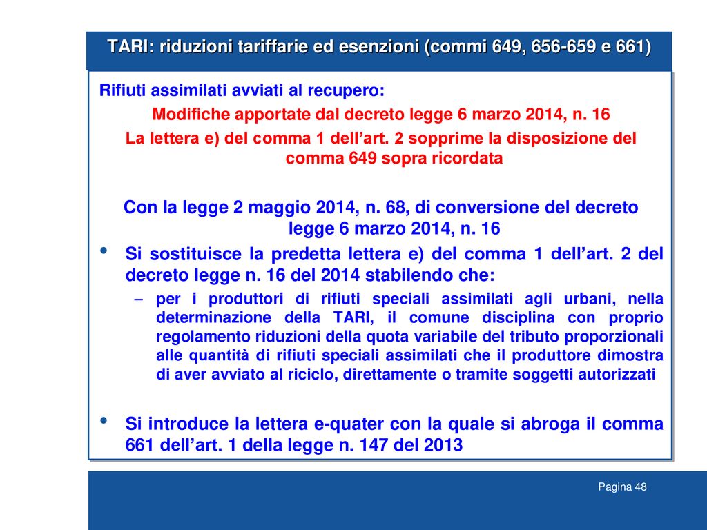 Tributi Comunali Le Novit Della Legge Di Stabilit E Degli Altri